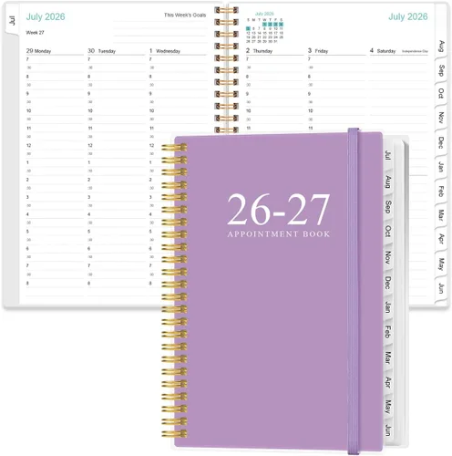 Miniatura 13 de Agenda y agenda de citas 2026 – Agenda diaria por hora 2026 de enero de 2026 a diciembre de 2026, libro de citas semanal con intervalo de 30 negro-D