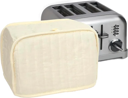 Miniatura 9 de Funda RITZ Premium Universal para tostadora de dos rebanadas, 11.25" x 5.75" x 7", de poliéster y algodón acolchado, protector contra huellas Negro