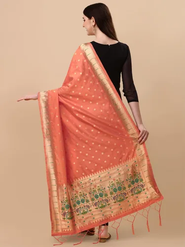 Miniatura 14 de Estampado Animal Seda Hani Dupatta