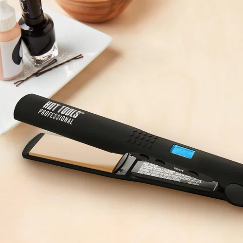 Miniatura 5 de HOT TOOLS Professional - Plancha plana digital para reducción del frizz, 1 1/4 pulgadas