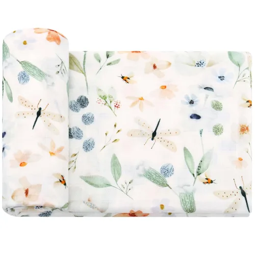 Miniatura 11 de LifeTree - Mantas de muselina para envolver al bebé, envoltorio de muselina para niños y niñas recién nacidos, manta de recepción, 70% viscosa