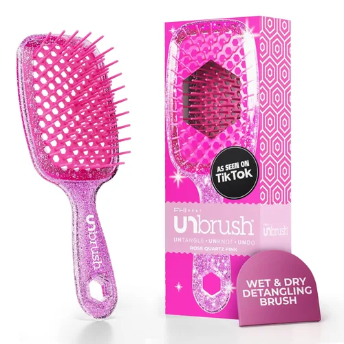 Miniatura 43 de FHI Heat UNbrush - Cepillo desenredante para cepillar sin dolor en cabello húmedo o seco — Cerdas antiestáticas DuoFlex duraderas, mango ligero