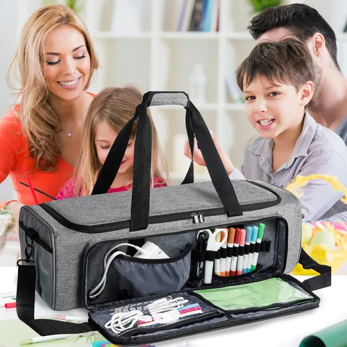 Miniatura 7 de Bolsa de Transporte IMAGINING para Cricut Maker 4, Maker 3, Explore 4, Explore 3, Explore Air 2, Almacenamiento con Gran Apertura para Accesorios