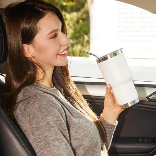 Miniatura 6 de Meway vaso para café de 30 onzas Blanco