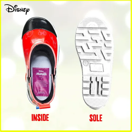 Miniatura 7 de Disney Girl Minnie Mouse Mid Height Easy Slip-on Waterproof Rubber Boots