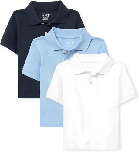 The Children's Place - Polos de piqué de manga corta para niño, paquete múltiple