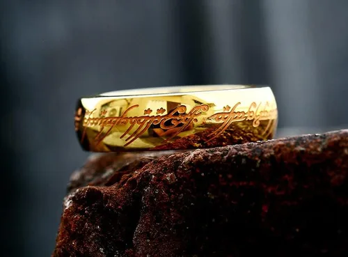 Miniatura 5 de Anillo de titanio The Lord of the Rings de 0.276 in, ajuste cómodo