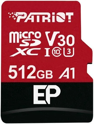 Miniatura 10 de Patriot Memory Tarjeta Micro SD A1 / V30 de 64 GB para teléfonos y tabletas Android, grabación de video 4K - Paquete de 5, lote de 5