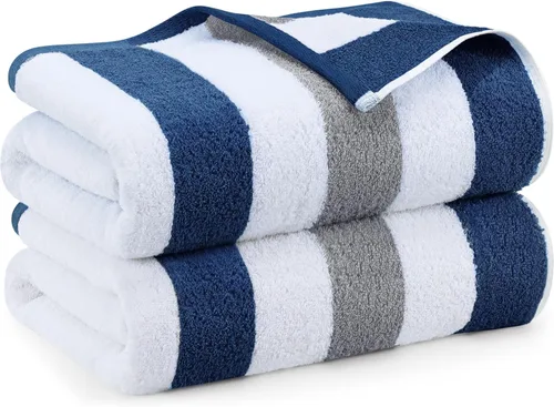 Miniatura 11 de Utopia Towels Paquete de 2 toallas de playa de gran tamaño, 35 x 70 pulgadas, 100% algodón hilado en anillo, altamente absorbentes, súper suaves