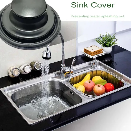 Miniatura 3 de Tapón de fregadero de cocina negro de 3.35 pulgadas para eliminación de basura, tapón de eliminación de basura de acero inoxidable que se adapta a