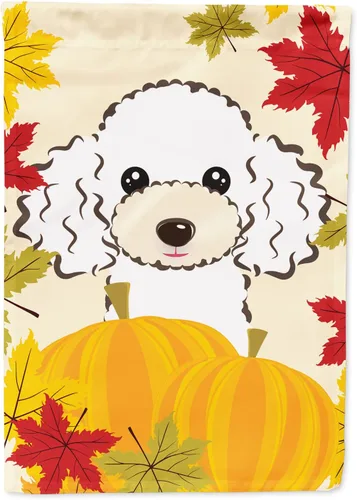 Miniatura 13 de Caroline's Treasures BB2047GF Bandera de jardín de Acción de Gracias Border Collie, bandera decorativa para patio exterior, obras de arte de patio