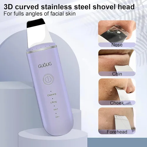 Miniatura 3 de GUGUG - Espátula para la piel, espátula facial, limpiador de poros, herramientas removedoras de puntos negros para limpieza profunda facial - 4