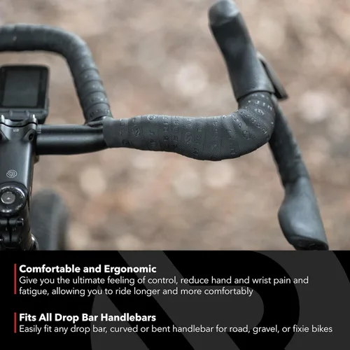 Miniatura 2 de REDSHIFT Empuñaduras Drop Bar de Control de Crucero para Manillares de Bicicleta de Carretera, se adapta a todos los Manillares Drop Bar