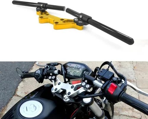 Miniatura 9 de Elevadores de manillar de motocicleta de aluminio Kit de manillar ajustable Sport para MSX125 Grom MSX 125 2013-2021 2022 2023 2024 2025 (negro)