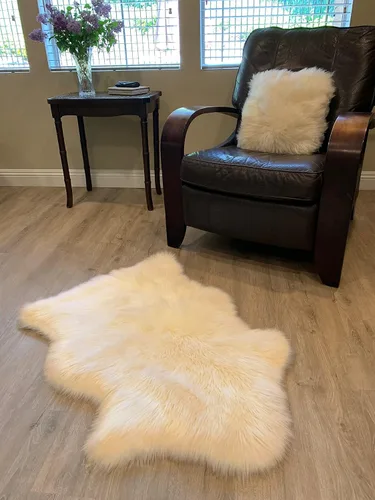 Miniatura 39 de LAMBZY Alfombra de pelo de oveja sintética, hipoalergénica, súper suave, sedosa para sala de estar, habitación de los niños, sofá