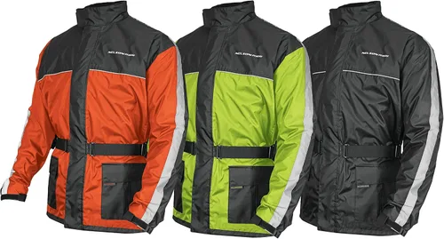 Miniatura 13 de Nelson Rigg Solo Storm - Chaqueta de lluvia, impermeable, transpirable y plegable (negro, talla S)