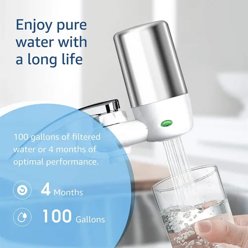 Miniatura 7 de Waterdrop 7027S Filtro de agua para grifo, repuesto para filtro Brita®, sistema de filtración de agua del grifo 36311, repuesto de filtro Brita®, 4