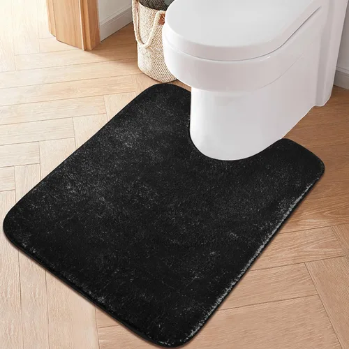 Miniatura 46 de Alfombra de baño amarilla, suave, absorbente, lavable a máquina, juego de alfombras de baño antideslizantes para puerta de baño, dormitorio