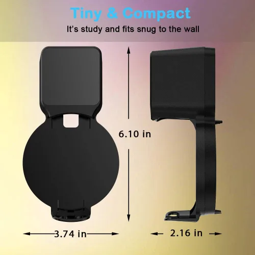 Miniatura 5 de Maxonar Soporte de pared Echo Dot, soporte para Echo Dot de 3ª generación, compatible con HomePod Mini, accesorios inteligentes para Echo Dot