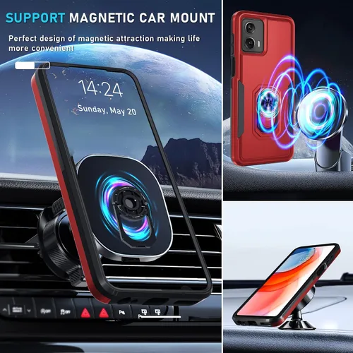 Miniatura 8 de Janmitta - Funda compatible con Moto G 5G 2023 con protector de pantalla, cubierta protectora de cuerpo completo resistente a prueba de golpes