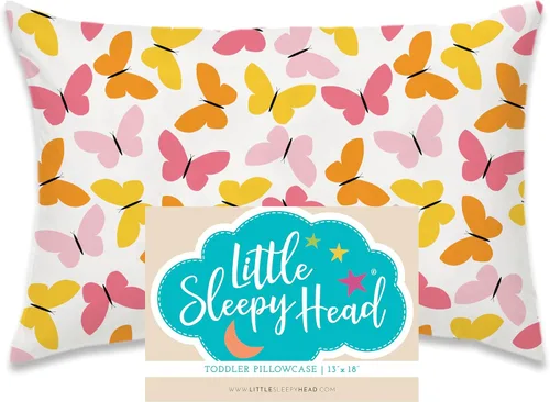 Miniatura 41 de Little Sleepy Head Funda de almohada para niños pequeños, 100% algodón y funda de almohada hipoalergénica para almohada de niños pequeños, funda