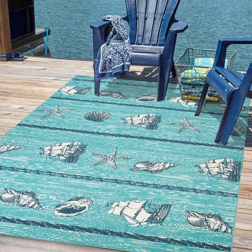 Miniatura 13 de SUPERIOR Camino de interior y exterior, decoración de suelo tropical costero para patio, junto a la piscina, cocina, sala de estar, dormitorio