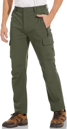 Miniatura 4 de MAGCOMSEN Pantalones de senderismo para hombre, ligeros, elásticos, versátiles, impermeables, de secado rápido, para pesca, campamento