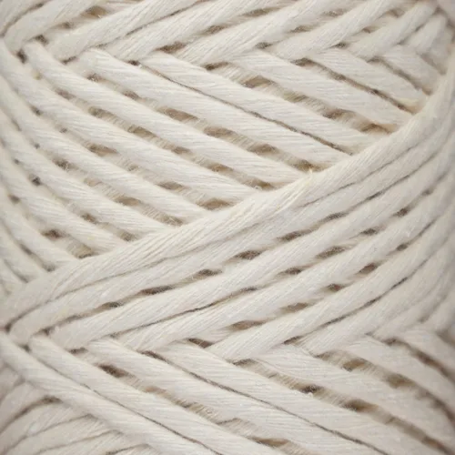 Miniatura 4 de Makromecity, Cordón de macramé de un solo hilo de 3 mm x 100 yardas (300 pies) 3 mm de un solo hilo de cuerda de algodón natural para arte