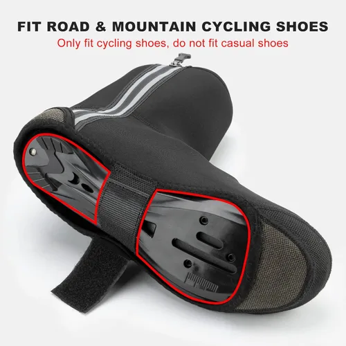 Miniatura 3 de ROCKBROS Fundas para Zapatos de Ciclismo Cubiertas de Zapatos de Invierno Calentadoras Resistentes al Agua Térmicas Cubiertas de Zapatos