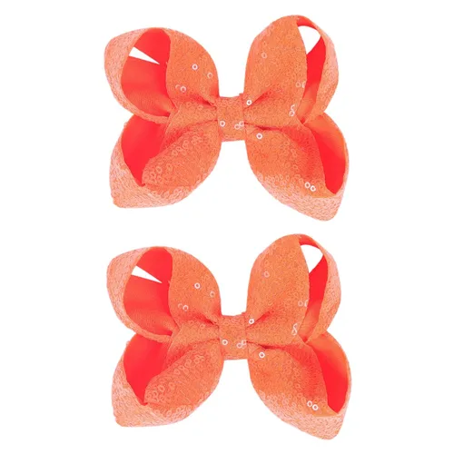Miniatura 6 de 2 horquillas encantadoras de 5 pulgadas con lazo de hada: pinza de lentejuelas multicolor para niños y adolescentes (negro)