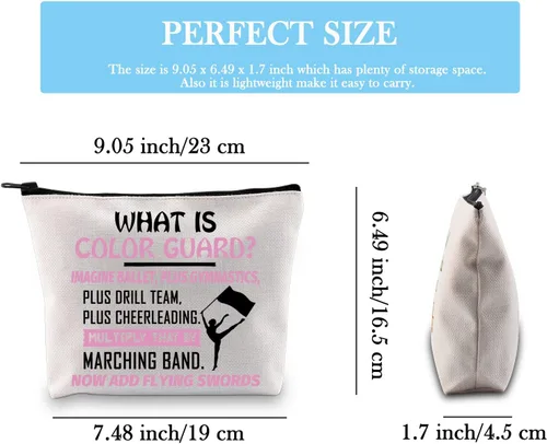 Miniatura 2 de GJTIM Bolsa de maquillaje con protector de color, regalo de guardia de invierno, banda de marcha, regalo de graduación para personas mayores, Bolsa