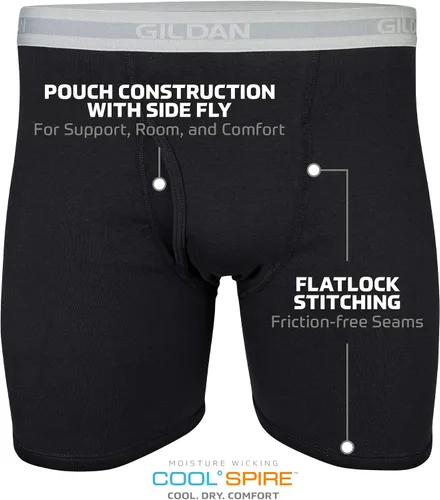 Miniatura 3 de Gildan Men's Underwear Boxer Briefs, Multipack
