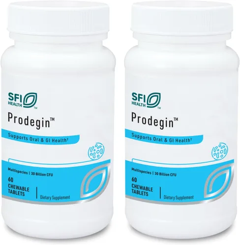 Klaire Labs SFI Health Prodegin - Probiótico masticable – Apoyo para la salud oral 30 mil millones de UFC mezcla con L. salivarius para hombres y
