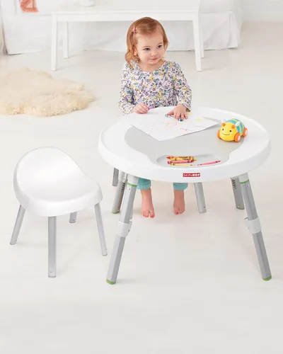 Miniatura 2 de Skip Hop Sillas de actividades para niños pequeños, juego de 2, metal, color blanco