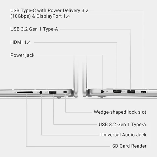 Miniatura 9 de Dell Laptop con pantalla táctil FHD+ de 16 pulgadas con teclado retroiluminado Intel Core 5 120U, 10 núcleos, hasta 5 GHz RAM DDR5 de 16 GB