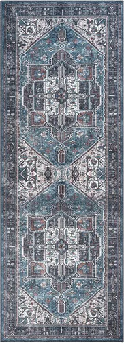 Miniatura 2 de Adiva Rugs Alfombra de área lavable a máquina de 2 pies 6 x 6 pies 6 pies 6 pies 6 pies 6 pies 6 pulgadas con parte trasera antideslizante para sala