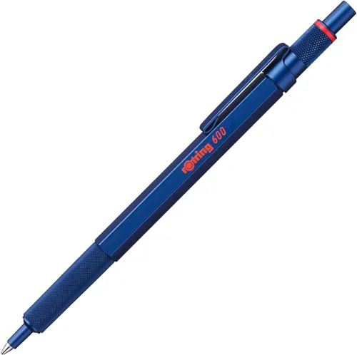 Miniatura 13 de Rotring 600 Bolígrafo de punta mediana, tinta negra, barril negro, recargable