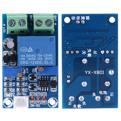 Miniatura 7 de FTVOGUE FTVOGUE - Placa de protección de batería de 12 V, módulo de protección de recuperación de interruptor automático de bajo voltaje de corte