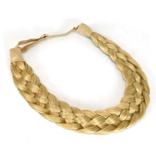 Miniatura 19 de Diadema de pelo sintético de 5 hebras trenzadas, clásicas, gruesas, anchas, trenzadas, elásticas, multicolor, accesorios de belleza para el cabello