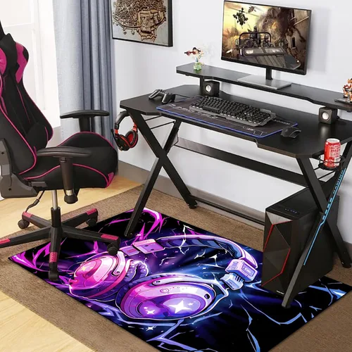Miniatura 7 de Alfombra de área de juegos, alfombra de juegos 3D, tapete controlador de gamepad para niños y niñas, dormitorio, sala de juegos, alfombras