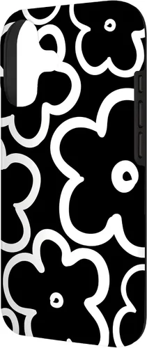 Miniatura 2 de Cute Flower Pattern Large Wildflower Black and White Floral Case for iPhone 17