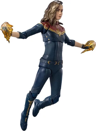 TAMASHII NATIONS - The Marvels - Figura de acción de Captain Marvel (The Marvels), Bandai Spirits S.H.Figuarts