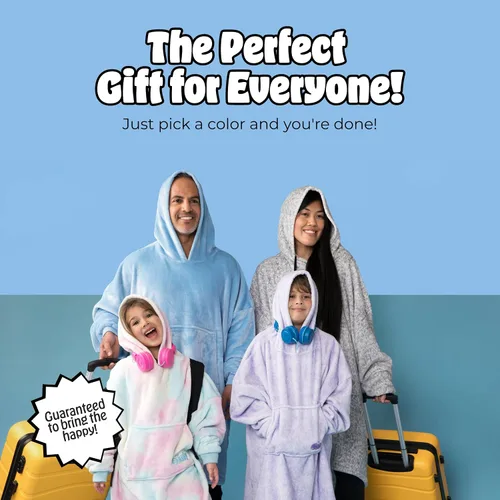 Miniatura 8 de THE COMFY Dream Squishmallows Oversized Wearable Blanket for Women and Kids, Ultrasoft Plush Light Microfiber Blankets