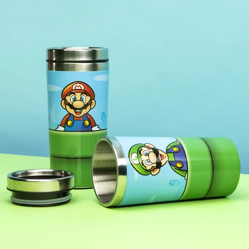 Miniatura 4 de Paladone Super Mario Warp Pipe - Taza de viaje de acero inoxidable de 15.2 fl oz, con licencia oficial de Nintendo