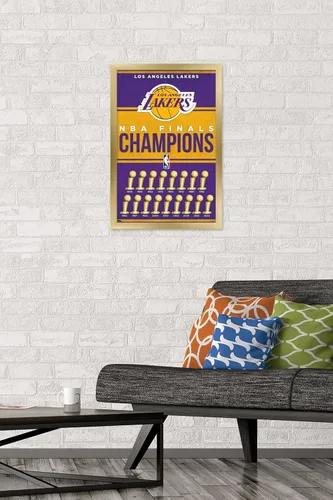 Miniatura 2 de Trends International NBA Los Angeles Lakers - Póster de pared de Champions 23, 22.4 pulgadas de largo x 14.7 pulgadas de ancho, versión enmarcada