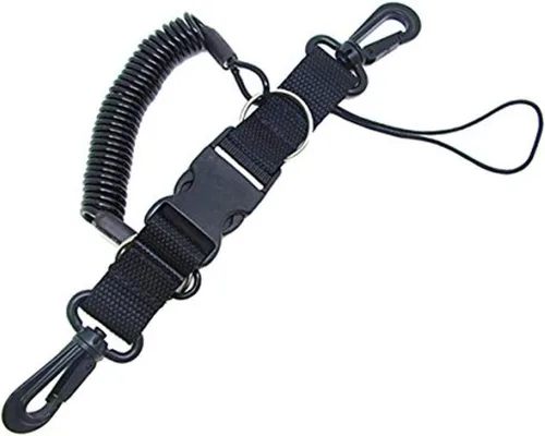 Miniatura 2 de Scuba Choice Buceo Buceo Snappy Coil Cámara Lanyard y hebilla de liberación rápida