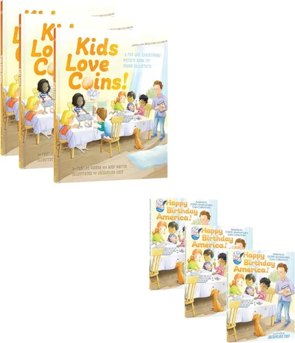 Miniatura 5 de Whitman 250th America Celebration Coin Folder – Kids Love Coins P & D Mints #5536