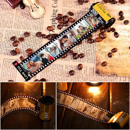 Miniatura 2 de Llaveros personalizados con rollo de película de cámara para fotos llaveros personalizados con carrete de fotos álbum llaveros 10 Fotos