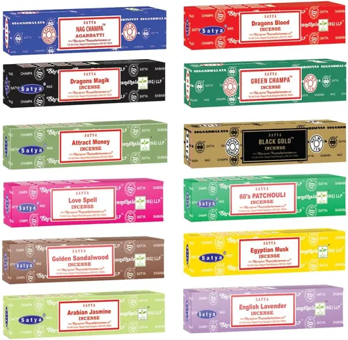 Miniatura 8 de Paquetes de varillas de incienso Nag Champa - Enrolladas a mano y no tóxicas - Perfectas para meditación y yoga - Paquete regalo de fragancia