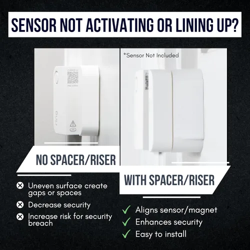 Miniatura 4 de Elevador de sensor para Ring Elevador de sensor de contacto de alarma de 2ª generación Espaciador de alarma con adhesivo 3M - Sensor/imán